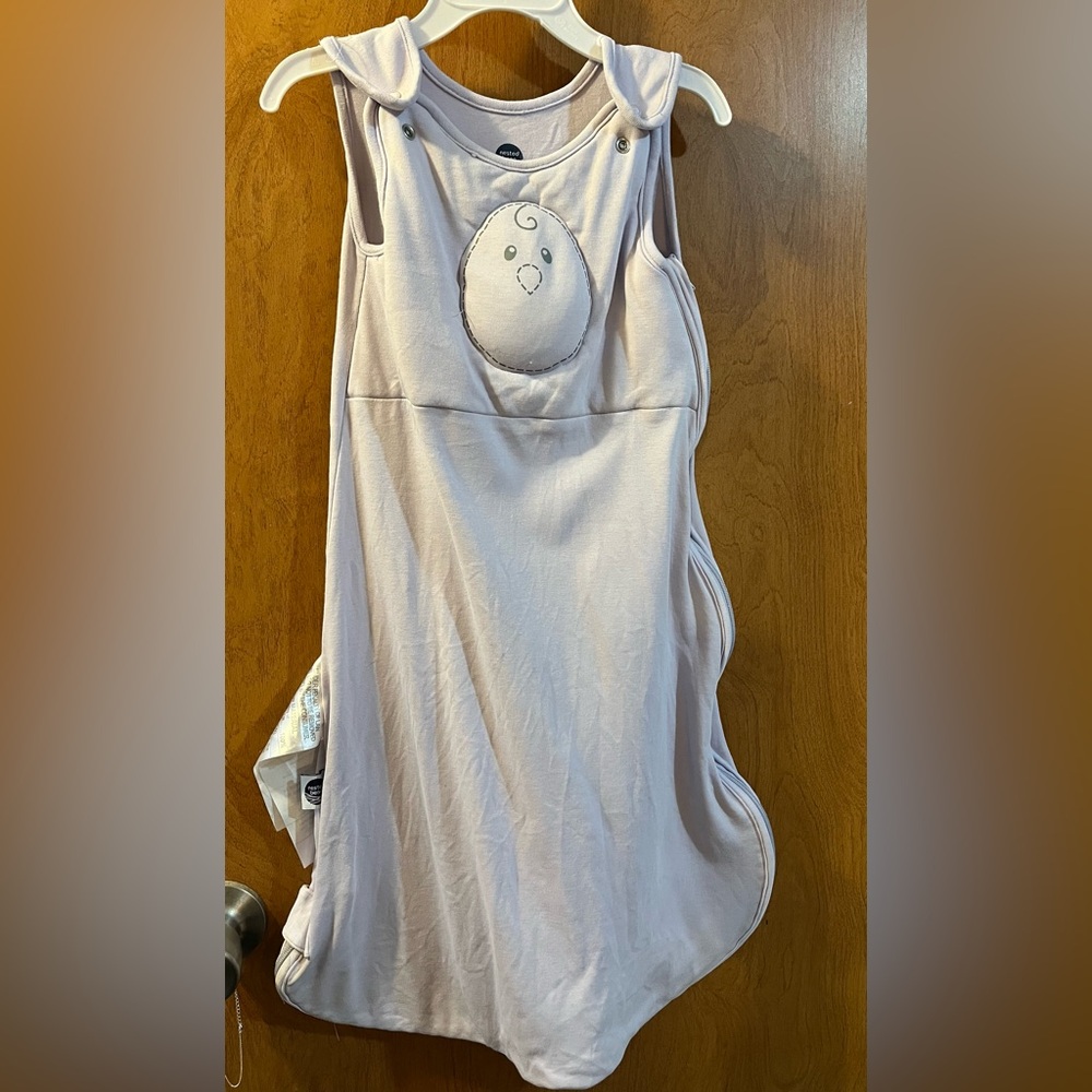 Nested Bean Sleep Sack, lavender with some wash wear.